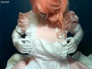 Preview 5 of Anime Cosplay Sissy Maid Crossdresser shows off for the camera
