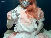 Preview 6 of Anime Cosplay Sissy Maid Crossdresser shows off for the camera