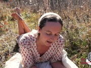 Preview 2 of Dirty Bare Feet Outdoor MILF Cerise Reads From Tess (Nice Parts Only!)