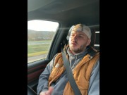 Preview 6 of Huge cumshot while driving
