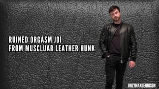 Испорченный оргазм joi от кожаной заклепки