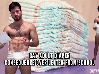 Gay Adult Diaper Consequences over Letter from School