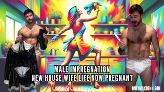 Imprégnation masculine nouvelle vie de femme au foyer maintenant enceinte