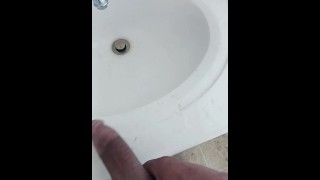 Me masturbating in the mirror