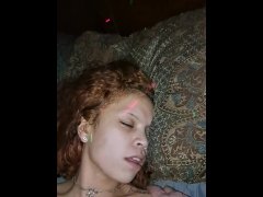 Part 2 of Latina eatting young Redbone pussy while I watch