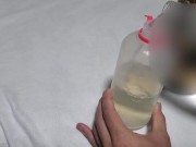 Preview 2 of Enema with diluted sake. plug the anus with an anal plug