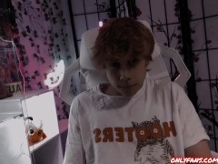 Hooters boy holds in his moans while edging 🦉 10/16