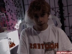 Hooters boy holds in his moans while edging 🦉 3/16