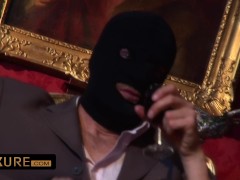 Hard orgy with a hot blonde babe