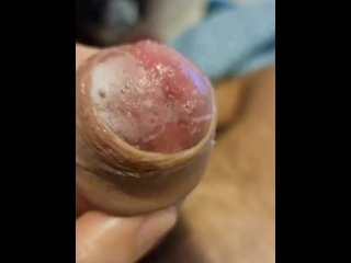 pre cum, ragazzo si masturba, vertical video, sborra