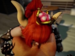 Bowsette Sucking Dick in POV | Super Mario Porn Parody
