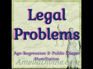 Problemas Legais | Regressão e Humilhação De Fraldas Públicas