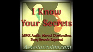 Eu sei seus segredos | Áudio ASMR, dominação mental, Sissy Secrets Exposed