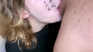Anime-Schoolgirl Completely Swallows A Dick In Her Throat And Chokes On It Until I Cum In Her