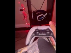 Horny Gamer Masturbating ps5
