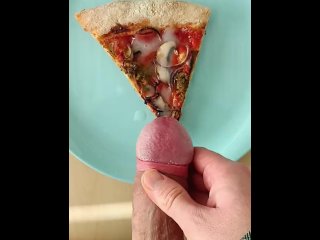 cumshot, cum on food, exclusive, solo male