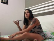 Preview 1 of Hot lesbian sex, scissoring and I eat her delicious pussy