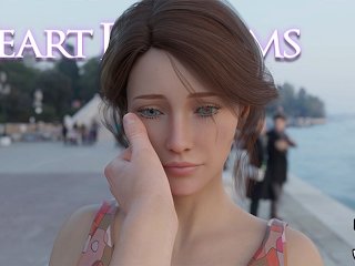 visual novel, teen, brunette, heart problems game
