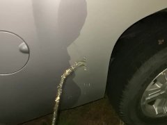 Public Urination Using My Huge Cock as a FireHose to Wash Truck