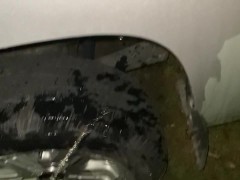 Public Urination Using My Huge Cock as a FireHose to Wash Truck