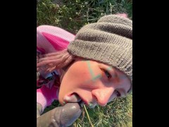 Onlyfans Girl with tattoos gives Blowjob and Fuck at the Beach