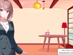 JOI anal hentai en español. El dilema de la polla y la tarta. Video completo.