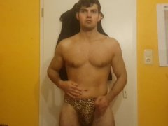 Sexy skinny guy Shows his underwear