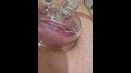Наполнение моей киски насосом