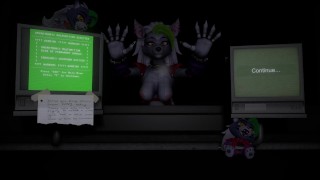 Roxanne Wolf mal funcionamiento animatronic | Cinco noches en la parodia de Freddy
