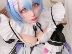 女装 子|crossdresser【日本人cosplayer】momo 人気アニメコスオナニー