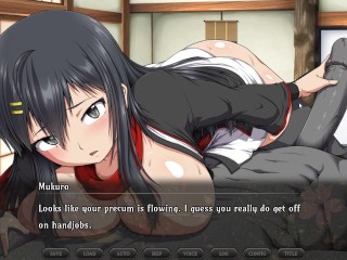 Samurai Vandalism Hentai RPG - a Sexy Samurai Masturbating a Villager