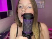Preview 6 of SFW! ASMR + LICKING , moans (girl with freckles)  mouth sounds