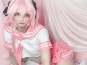 Preview 5 of 女装 子|crossdresser【日本人cosplayer】人気男の娘コスでびちゃびちゃお漏らし FC限定オナニー動画ちら見せ