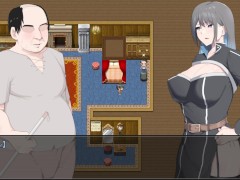 【#01 エロゲー NTR騎士(体験版)実況】爆乳女騎士が清掃員のおっさんにおっぱいを揉み吸いされまくり・・(アニメーションファンタジー同人モーションアニメエロゲー)