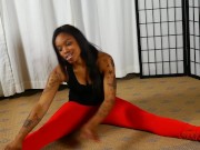 Preview 3 of Sasha Banks strips as she tells a steamy story of her personal trainer seducing her.