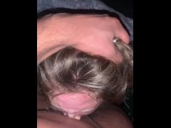 Girlfriend slapped and facefucked