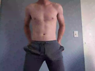 solo male, abs, dick, cum