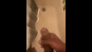Playing in the shower..