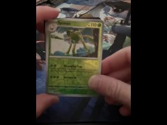Nerd Opening a Pack of Trading Cards