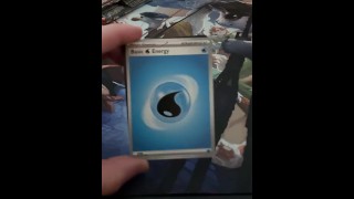 Nerd Opening a Pack of Trading Cards