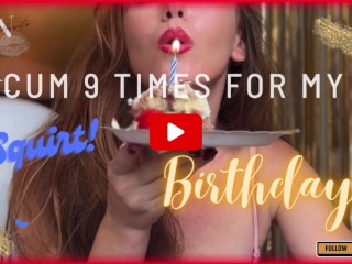 День рождения Сквирт 9 раз Leverageurassets Cumathon - 300