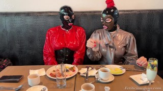 Breakfast in full latex with LatexRapture and Miss Fetilicious