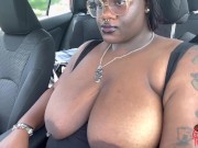 Preview 3 of Driving With My Tits Out In Broad Daylight
