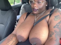Driving With My Tits Out In Broad Daylight