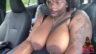 Driving In Broad Daylight While Sticking My Tits Out