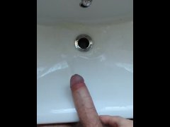 Long Piss From Hard Cock
