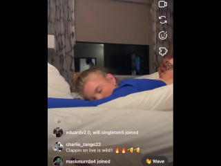 Snomarie69 getting fucked on IG LIVE must follow
