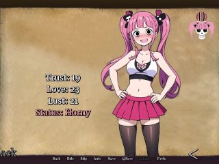 naughty pirates, lingerie strip, visual novel