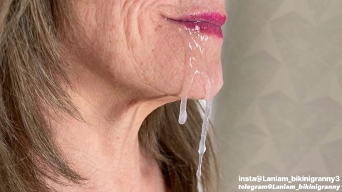 Old lady deepthroat big cock stepon oral creampie mouth fetish