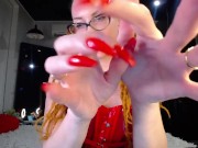 Preview 2 of Red long claws of Mistress Eva (ask for custom in DM)